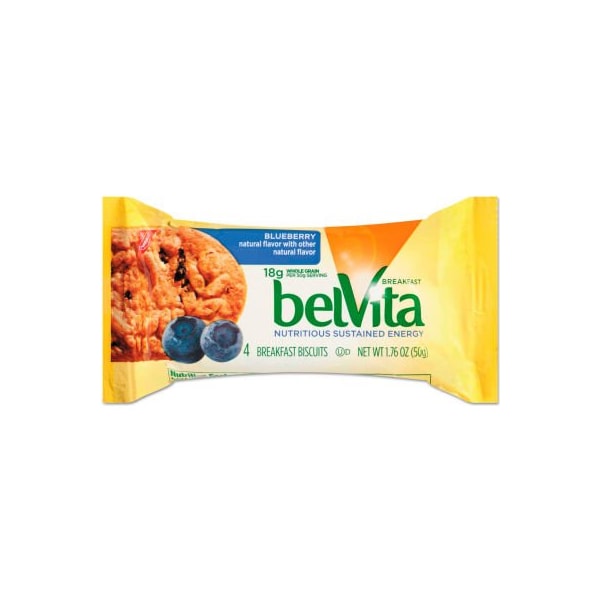 Nabisco Nabisco® Galletas para el Desayuno belVita, Sabor Arándano, 1.76 oz. Paquete, 8/Estuche - 00 44000 02909 00