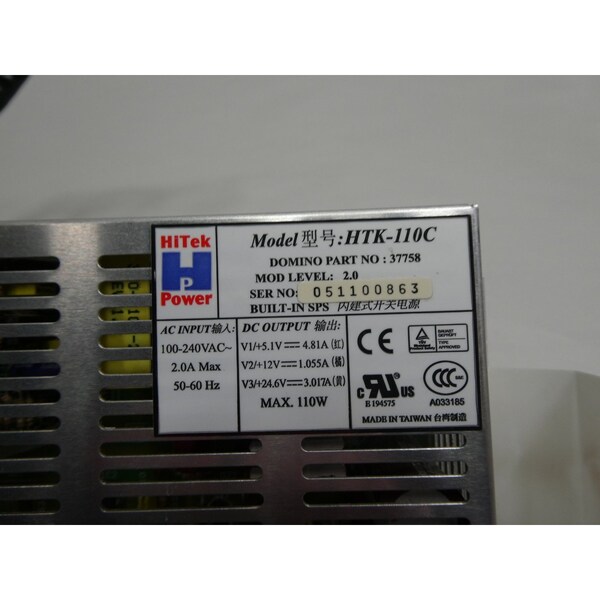 Hitek Power Power Supply, 100 to 240V AC, 5.1/12/24.6V DC, 110W - HTK-110C