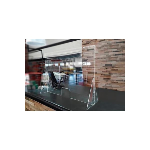 Nemco Food Equipment Easy Shield Customer Service Panel & Breath Guard, Polycarbonate 35"W x 14"D x 42"H - 69792-36