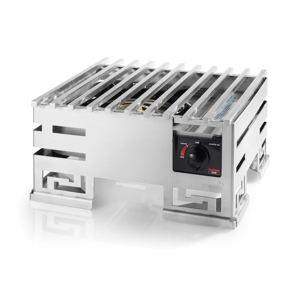 Rosseto Serving Solutions Mini-Chef Stainless Steel Warmer Kit with Grill, Burner Stand, and 1 Fuel Holder, 1 SET - SK033