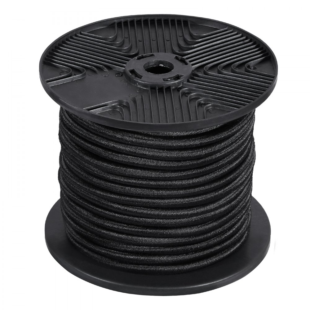 VEVOR 1/4in Bungee Cord 120 ft/36 m Spool Heavy Duty Bungee Straps 100% Stretch - DLKZD100INCHPWV8JV0