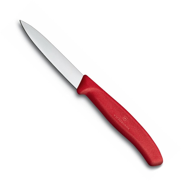 Swiss Army Brands 2024 Kitchen Swiss Classic Paring 30.25In Straight, Spear Point Blade, 5/8In Width At Handle Red - VIC-6.7601