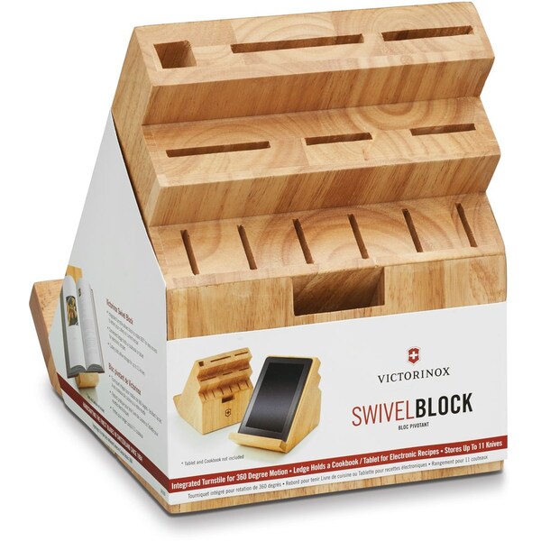 Swiss Army Brands 2024 Victorinox Kitchen 13-Slot Swivel Block Packaged - VIC-7.9093.92-X1