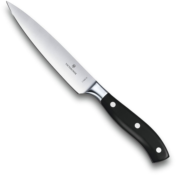 Swiss Army Brands 2024 Victorinox Kitchen Grande Maitre, 6In Wide Utility, Pom Handles, Forged Steel, Parer Gift Box - VIC-7.7403.15G
