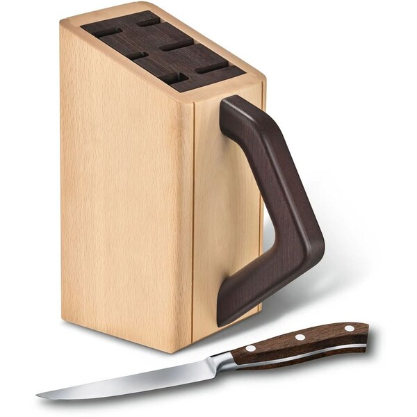 Swiss Army Brands 2024 Victorinox Kitchen Wood Cutlery Block Empty - VIC-7.7040.0