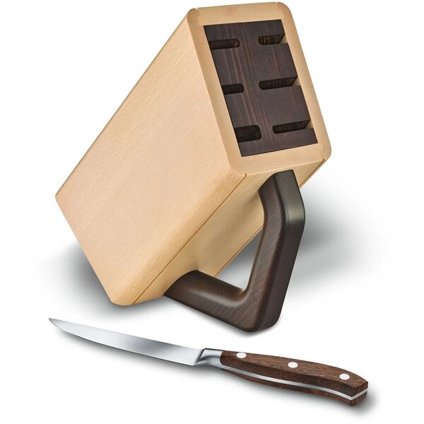 Swiss Army Brands 2024 Victorinox Kitchen Wood Cutlery Block Empty - VIC-7.7040.0