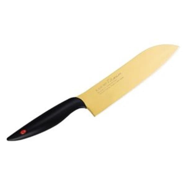 Chroma Kasumi Titanium 7 in.Coated Santoku Knife - KTG02
