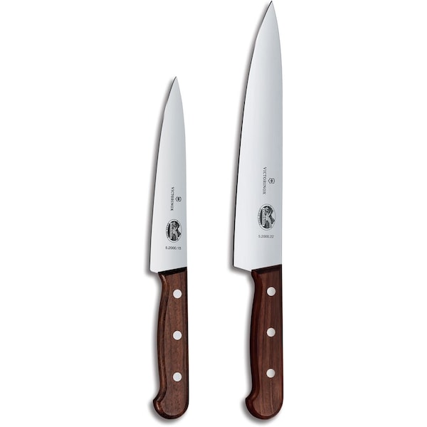 Swiss Army Brands 2024 Kitchen Wood Sets 2-Piece Carving Set With Knife 6In Chef'S, 80.5In Carving Wood **Net** - VIC-5.1050.2G