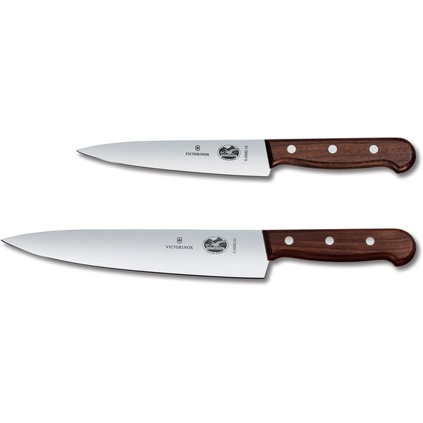 Swiss Army Brands 2024 Kitchen Wood Sets 2-Piece Carving Set With Knife 6In Chef'S, 80.5In Carving Wood **Net** - VIC-5.1050.2G