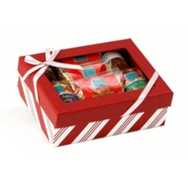 Wabash Valley Farms 45045 Set de Regalo de Caja de Palomitas de Maíz a Rayas Clásico Completo - 45045