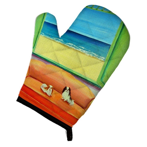 Carolines Treasures Japanese Chin Couch Sitting Oven Mitt - 7187OVMT