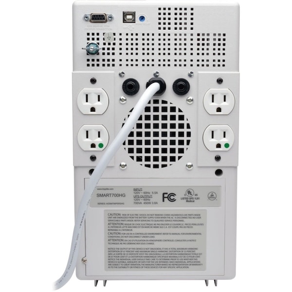 Tripp Lite UPS System, 700VA, Line Interactive, Out: 115/120V AC In: 120V AC - SMART 700 HG