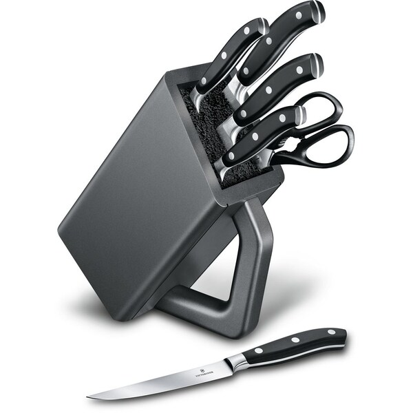 Swiss Army Brands 2024 Victorinox Kitchen 6-Piece Block Set , Grande Maitre, Pom Forged Packaged - VIC-7.7243.6