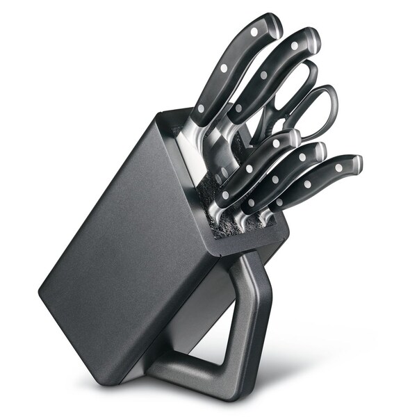 Swiss Army Brands 2024 Victorinox Kitchen 6-Piece Block Set , Grande Maitre, Pom Forged Packaged - VIC-7.7243.6