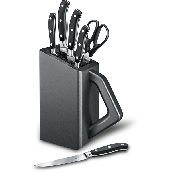 Swiss Army Brands 2024 Victorinox Kitchen 6-Piece Block Set , Grande Maitre, Pom Forged Packaged - VIC-7.7243.6