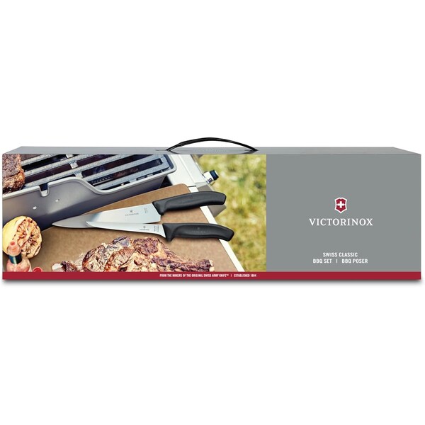Swiss Army Brands 2024N Victorinox Kitchen Swiss Classic Bbq Set 7Pc Black - VIC-7.4012.7-X1