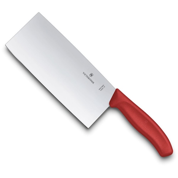 Swiss Army Brands 2024 Victorinox Kitchen Swiss Classic Chef'S Cleaver 7In Red - VIC-6.8561.18G