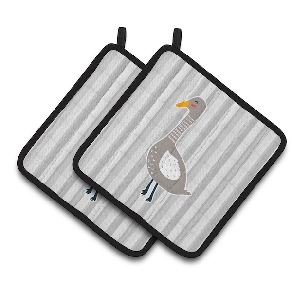 Carolines Treasures Grey Goose Pair of Pot Holders - BB6749PTHD