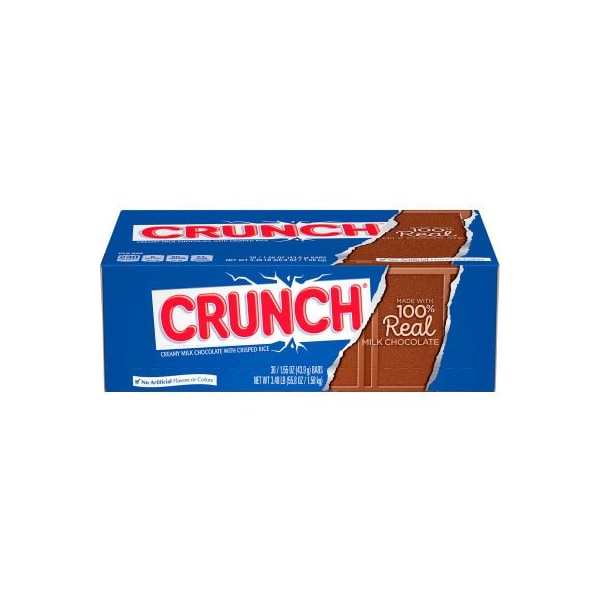 Barra de Chocolate con Leche CRUNCH de Green Rabbit Holdings, 1.55 oz, 36 piezas - 20900164
