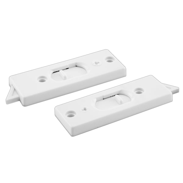 Prime-Line 2-5/16 In., White Plastic, Spring-Loaded Tilt Latch 1 Pair - F 2801