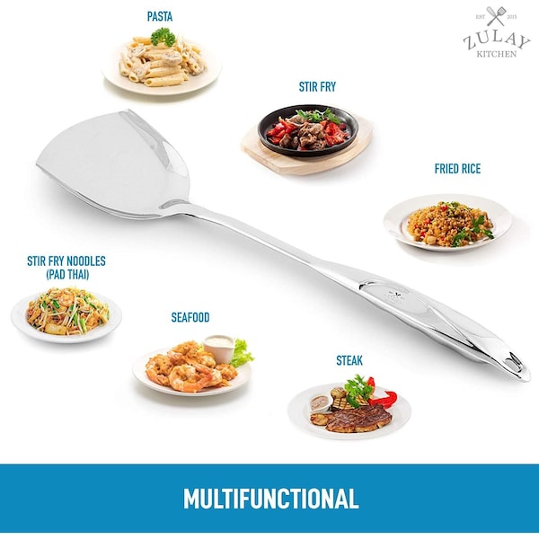 Zulay Kitchen Stainless Steel Wok Spatula - ZULB084JLM61C