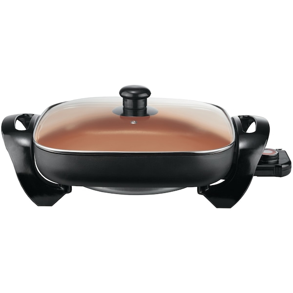 Brentwood Appliances Nonstick 12" 1300W Copper Electric Skillet - SK-66