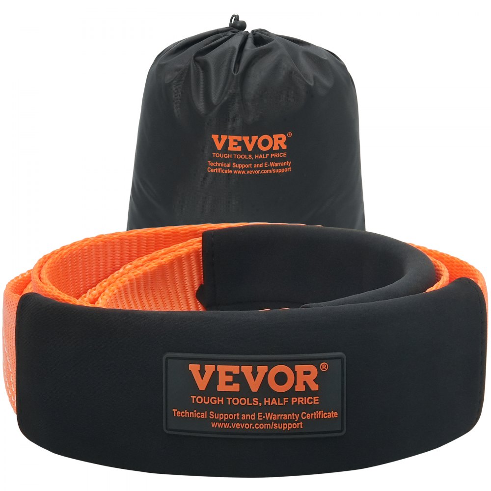 VEVOR Recovery Tow Strap 3 inches, 8 feet 36,000 lbs Break Strength, Triple Reinforced Loop Straps, Tree Saver, Winch Line Extension Strap, Off Road Towing and Recovery, Extreme Weather Resistance - DZDL3IN8FTCG5M58DV0