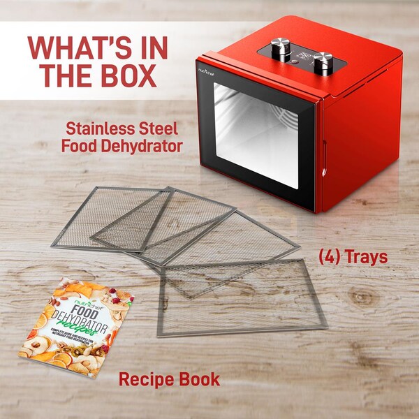Nutrichef 4 Shelf Food Dehydrator, NCDH4S.5 - NCDH4S.5