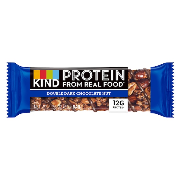 Barra de energía de nueces de chocolate negro doble amable de 1.8 oz en bolsa de tubo - 121141