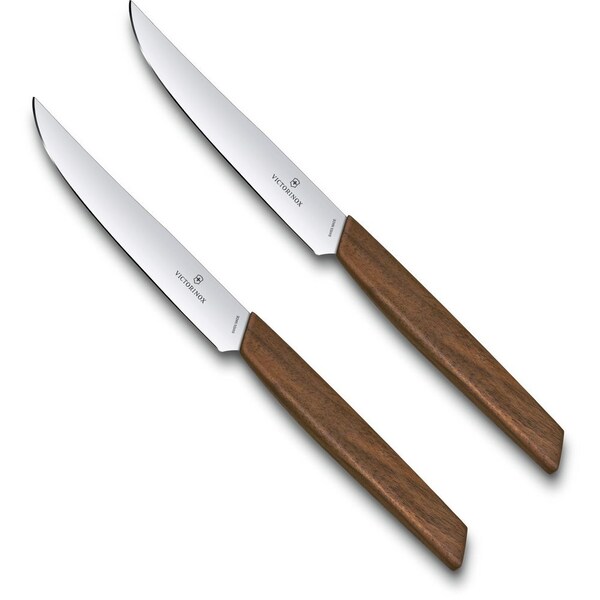 Swiss Army Brands 2024 Victorinox Kitchen Swiss Modern 2 Pc Steak Knife Set - VIC-6.9000.12G