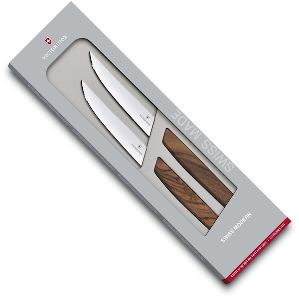 Swiss Army Brands 2024 Victorinox Kitchen Swiss Modern 2 Pc Steak Knife Set - VIC-6.9000.12G