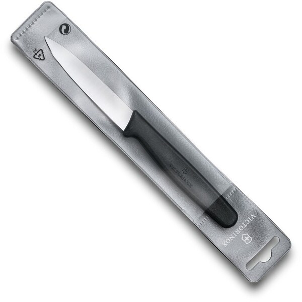 Swiss Army Brands Victorinox Kitchen Paring, 30.25In Straight, Spear Point Blade, Small Handle, Black Paring Knife - VIC-5.0603