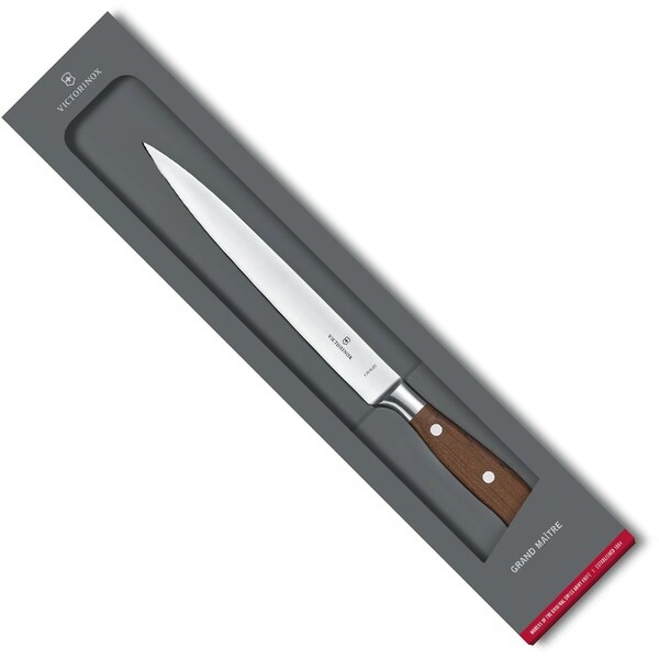Swiss Army Brands 2024 Victorinox Kitchen Fillet 8In, Straight Flexible Blade, 1In Width At Handle, Grand Maitre Wood - VIC-7.7210.20G
