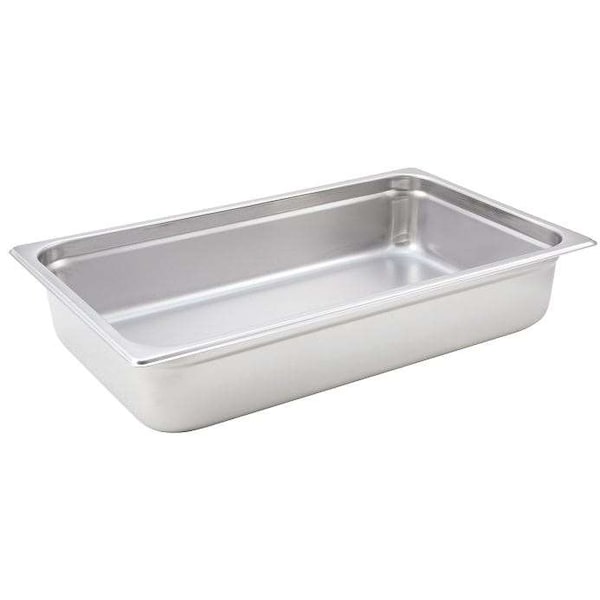 Winco Winco Full Size 4" Anti-Jam Stainless Steel Steam Pan - SPJP-104