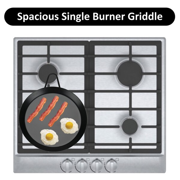 Brentwood Appliances Carbon Steel Non-Stick Round Griddle (9.5-Inch) - BCM-24