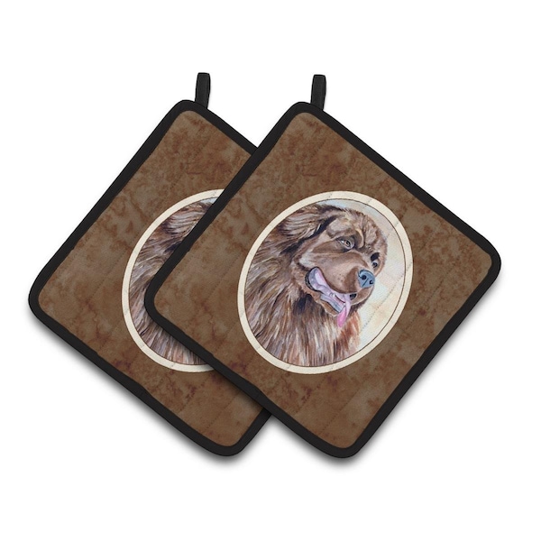 Carolines Treasures Newfoundland Pair of Pot Holders - 7119PTHD
