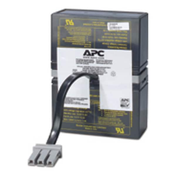 Apc UPS Battery, Mfr. No. BR1000, 24V DC, 7 Ah, Detachable Cable - RBC32