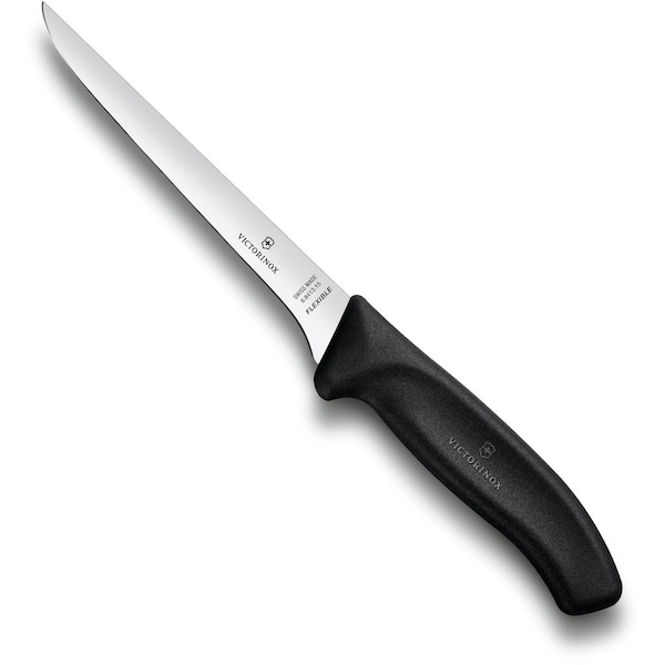 Swiss Army Brands 2024 Victorinox Kitchen Boning 6In Narrow, Flexible Blade, 0.5In Width At Handle Packaged - VIC-6.8413.15-X1