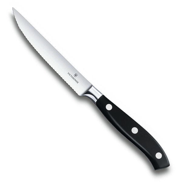 Swiss Army Brands Victorinox Kitchen Steak 40.75In Serrated, Spear Point Blade, 0.75In Width At Handle - VIC-7.7200.12WG