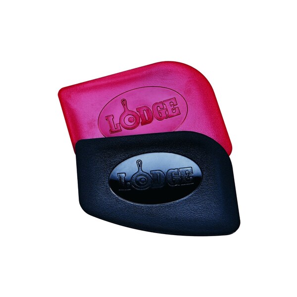 Lodge Manufacturing Lodge SCRAPERPK Set of 2 Pan Scrapers 1 red and 1 black - SCRAPERPK