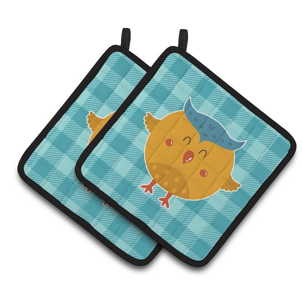 Carolines Treasures Wise Owl Pair of Pot Holders - BB6732PTHD