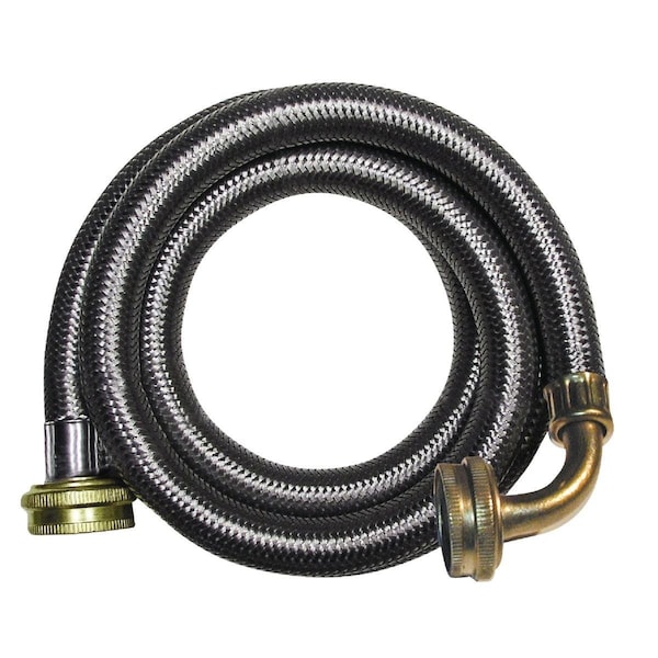 B & K 5 Ft. Stainless Steel 125 psi Washing Machine Hose - 496-212EL