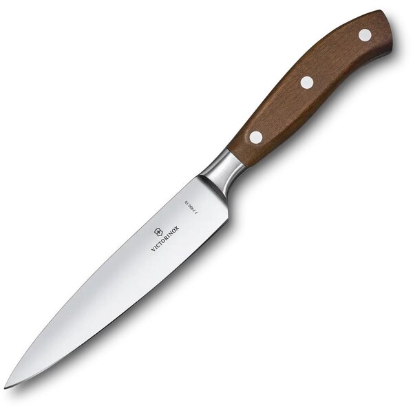 Swiss Army Brands 2024 Victorinox Kitchen Chef'S 6In Straight Blade, 1In Width At Handle, Grand Maitre Wood - VIC-7.7400.15G