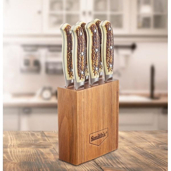 Smiths Consumer Products 2023 Smith'S Smith'S Cabin & Lodge Cutlery 7-Pcs Steak Block Set - SMI-51033