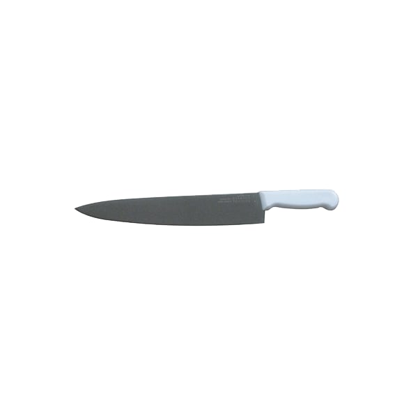 Stanton Trading Chef Knife 12" White PP handle straight edge, high-carbonsteel - KNV-CHF12-WH