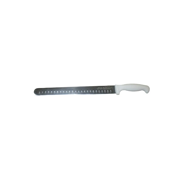 Stanton Trading Slicer Knife12" WhitePP handle straight edge, high-carbonsteel - KNV-SLCSTR12-WH