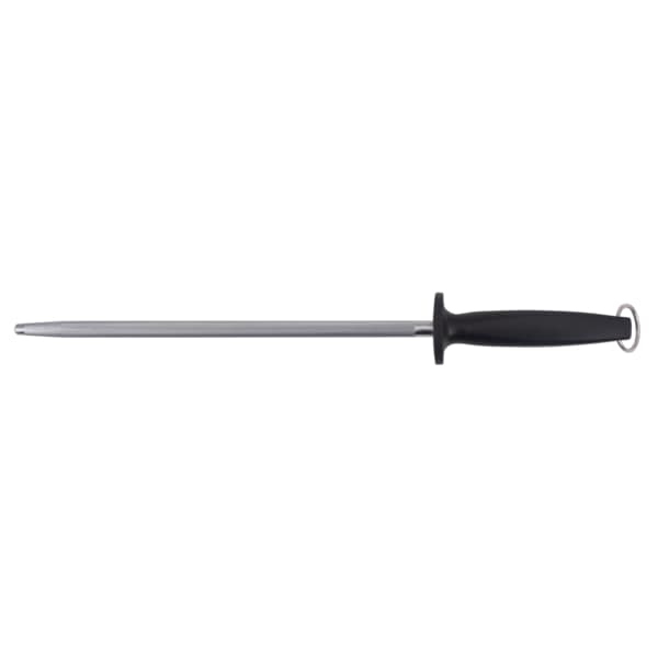 Stanton Trading Butcher Steel, 12" Blade Black Handle Magnetized, Round Blade - 7920