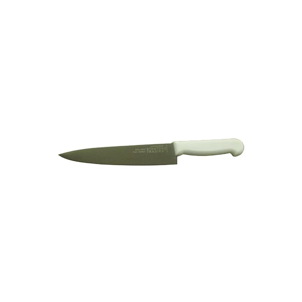 Stanton Trading Chef Knife 8" White PP handle straight edge, high-carbonsteel - KNV-CHF8-WH