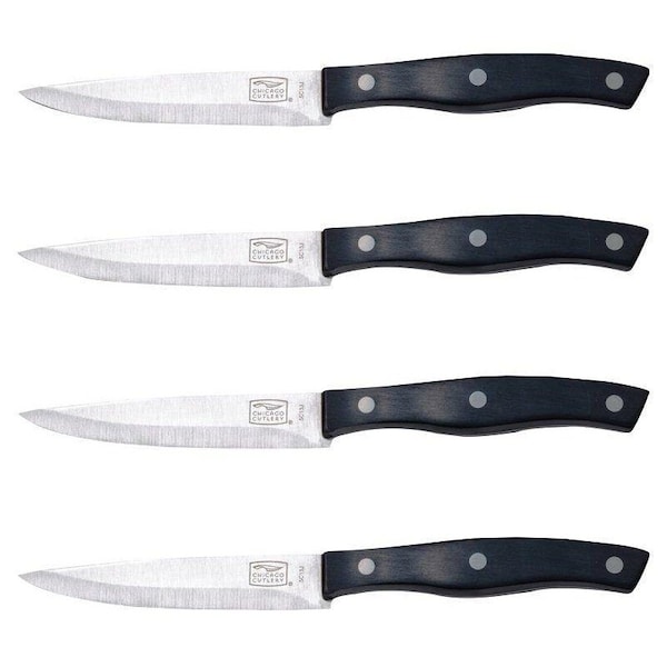 Chicago Cutlery Ellsworth Steak Knife Set, 4 -Piece, Stainless Steel - 1137218