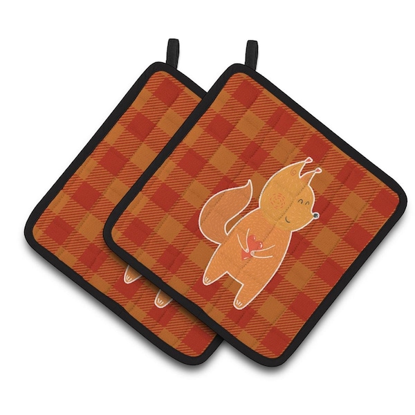 Carolines Treasures Fox Pair of Pot Holders - BB6768PTHD